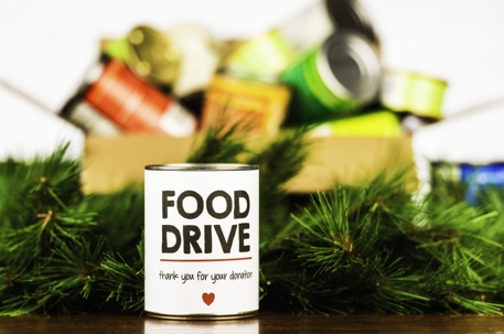 Food drive for the holiday season